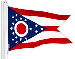 G128 - Ohio State 3x5 Ft Printed Polyester Flag - Assorted Colors
