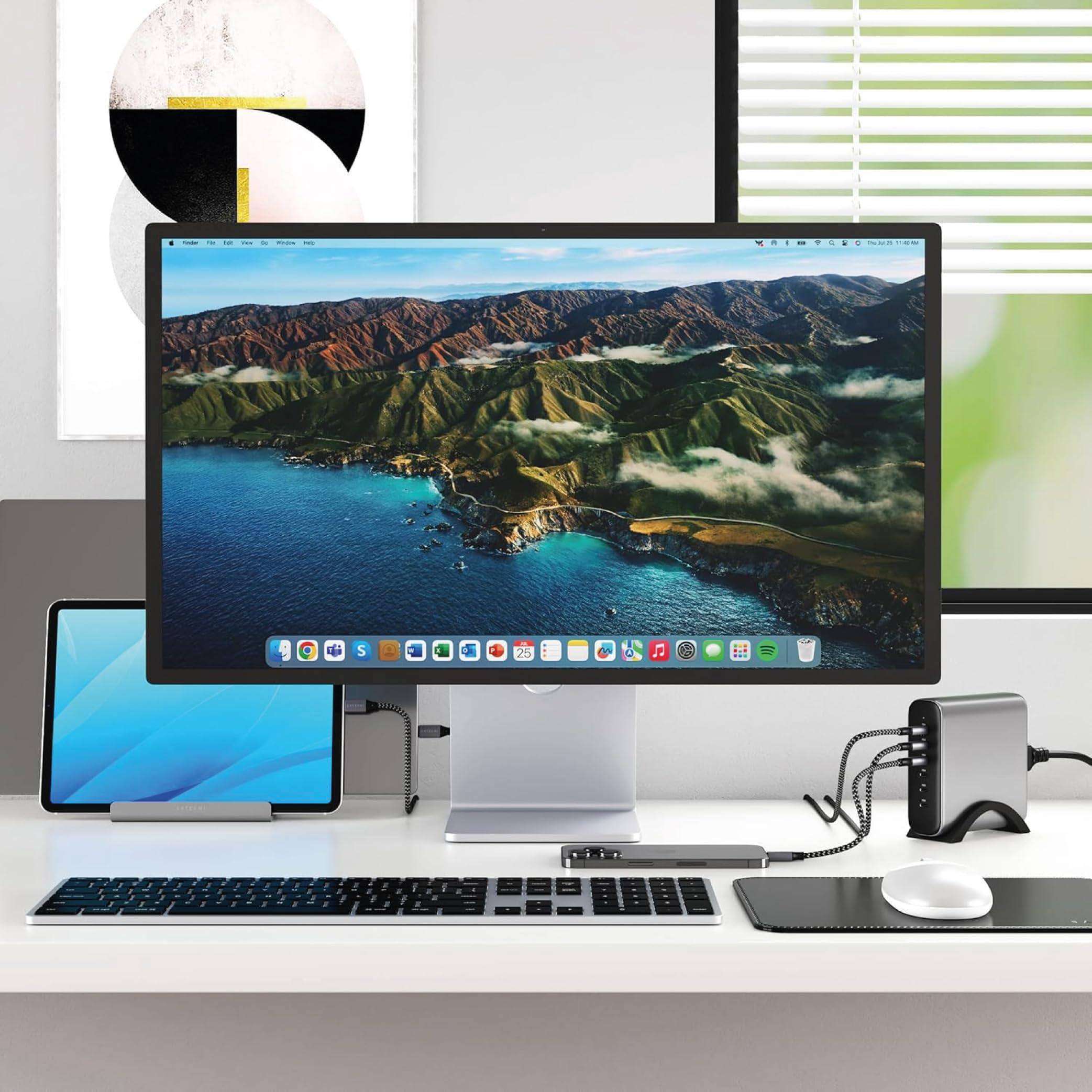 Alt View 3. TECH SAFARI - Slim X3 Backlit For Illuminated Keys & Multi-device Sync Macbook Air pro M5 m4 Ipad M5 m4 m3 Mini Imac - Space - Space Gray.