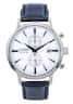 Citizen - Eco-Drive Chronograph Leather Strap Dial CA7069-16A Men's Watch - White