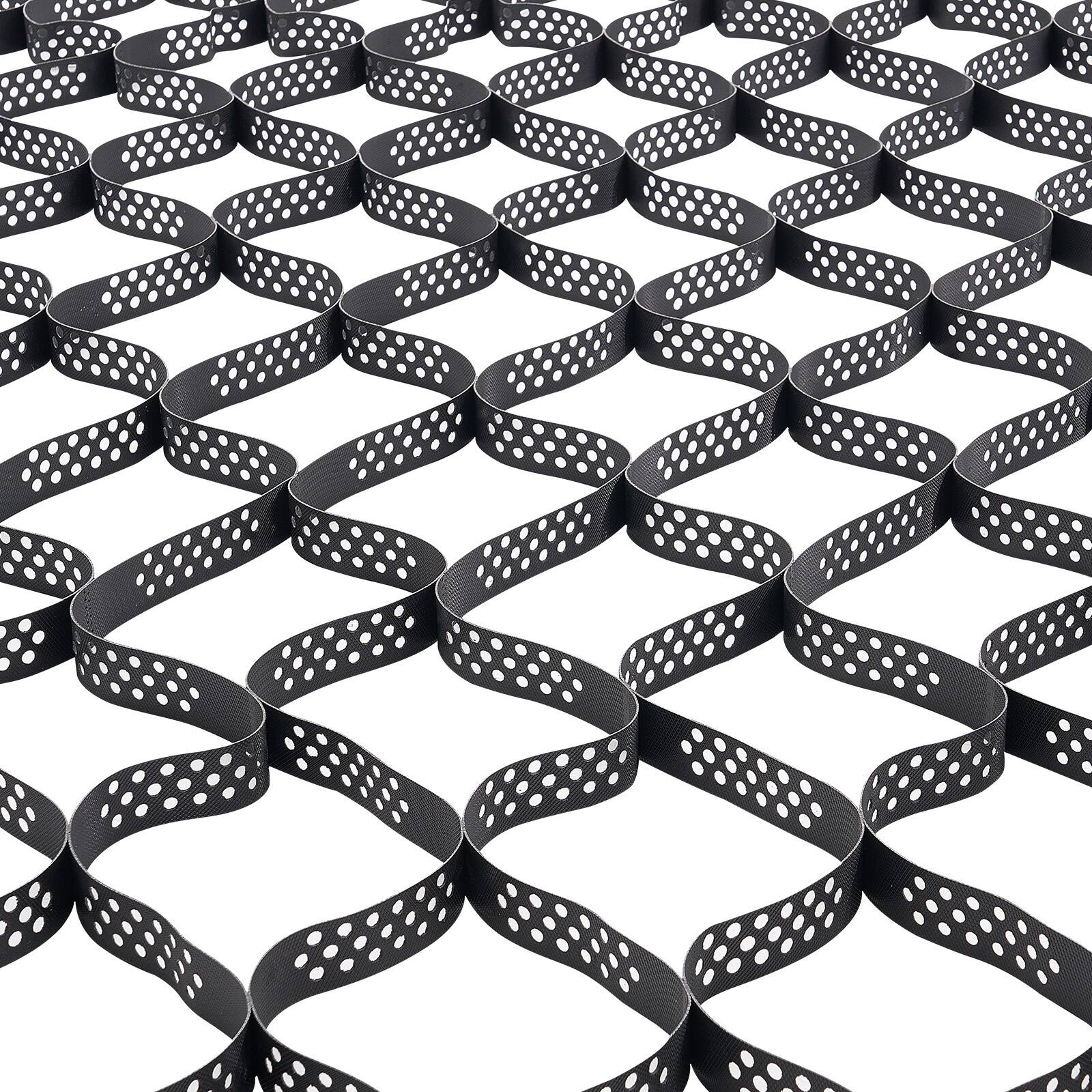 Alt View 5. VEVOR - Gravel Grid, 2 Inch Depth, 16.4 x 6.5 FT / 5000 x 1980 mm, 1880 LBS Per Sq ft Grass Ground Retainer - Black.