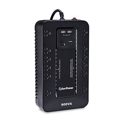 SURGE PROTECTED OUTLETS AND OUTLETS SUPPORTED  
CyberPower 900VA