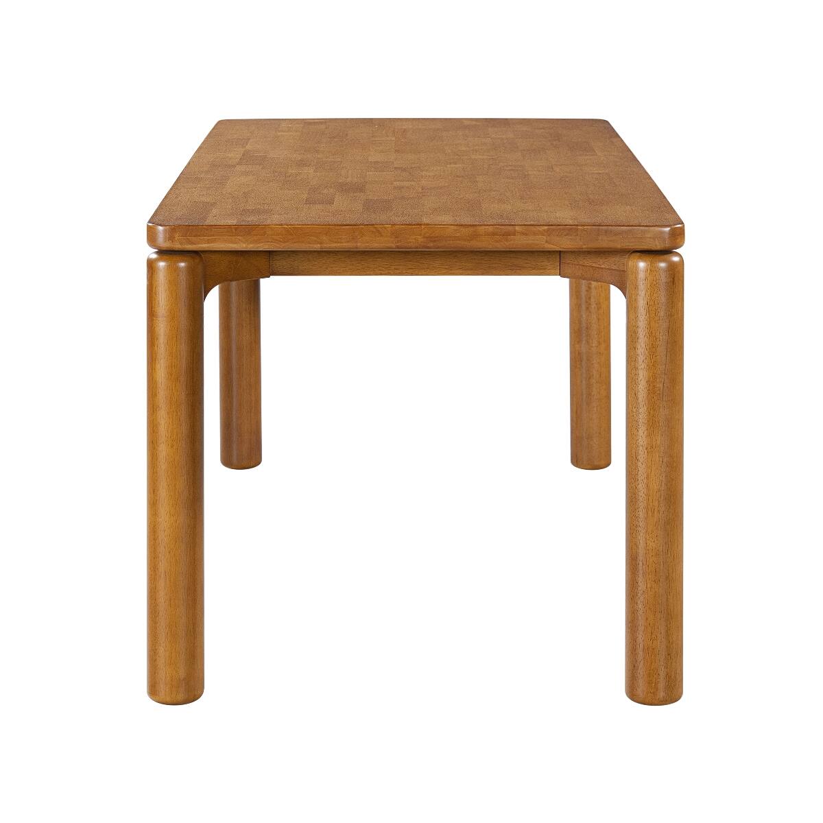 Alt View 9. Loheer - Loheer Solid Rubber Wood Dining Table, Walnut Rectangular Table for 6 to 8, 70.28 in. - Walnut.