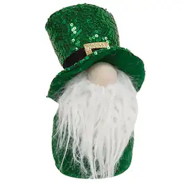 BreeBe - St. Patrick's Day Sequin Leprechaun Gnome - Green