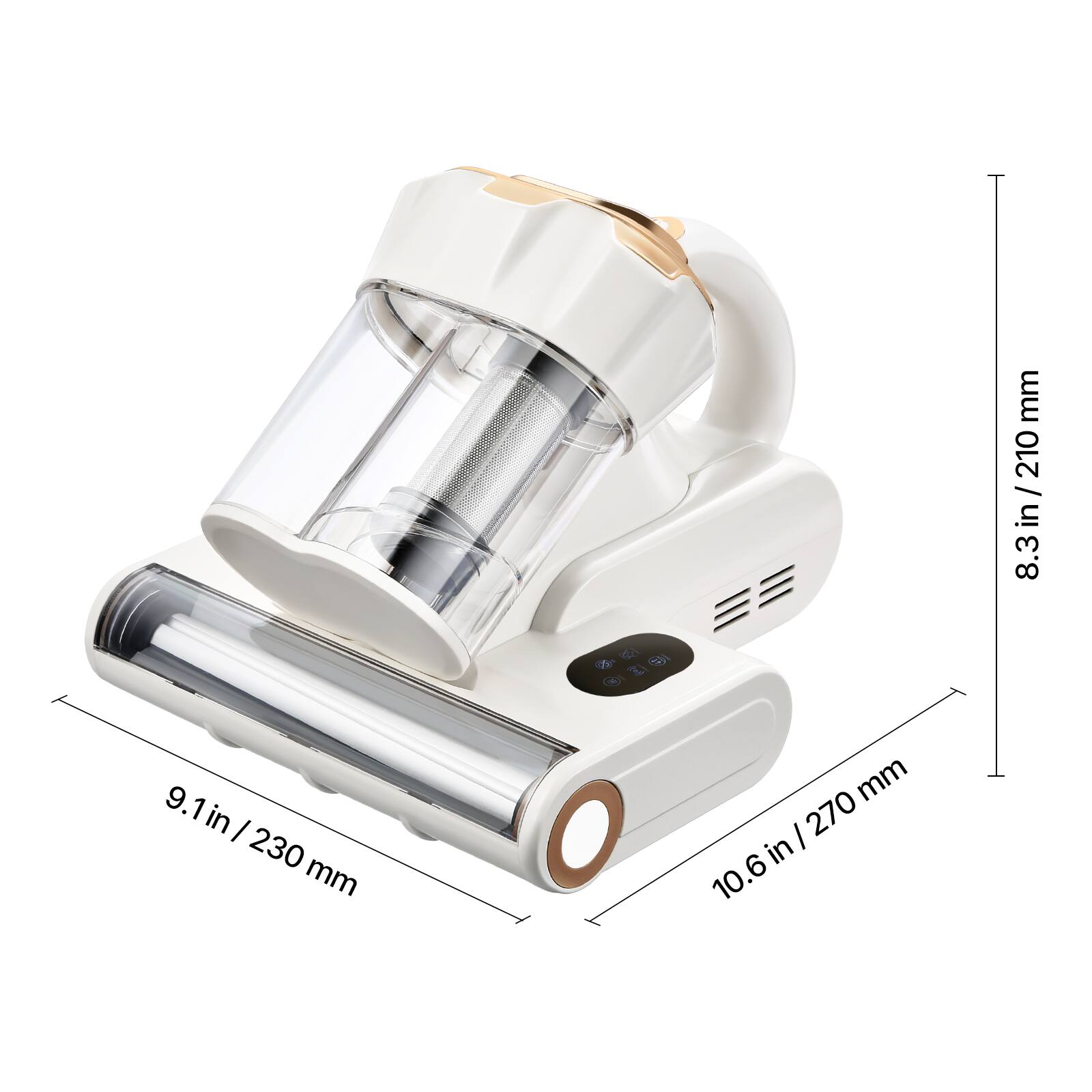 9.1 in / 230 mm  
5 () mm  
10.6 in / 270 mm  
8.3 in / 210 mm