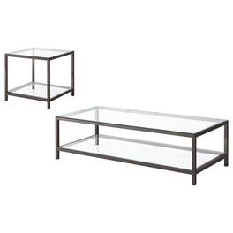Coaster Co. of America - Trini 2-piece Coffee and End Table Set Nickel - Black