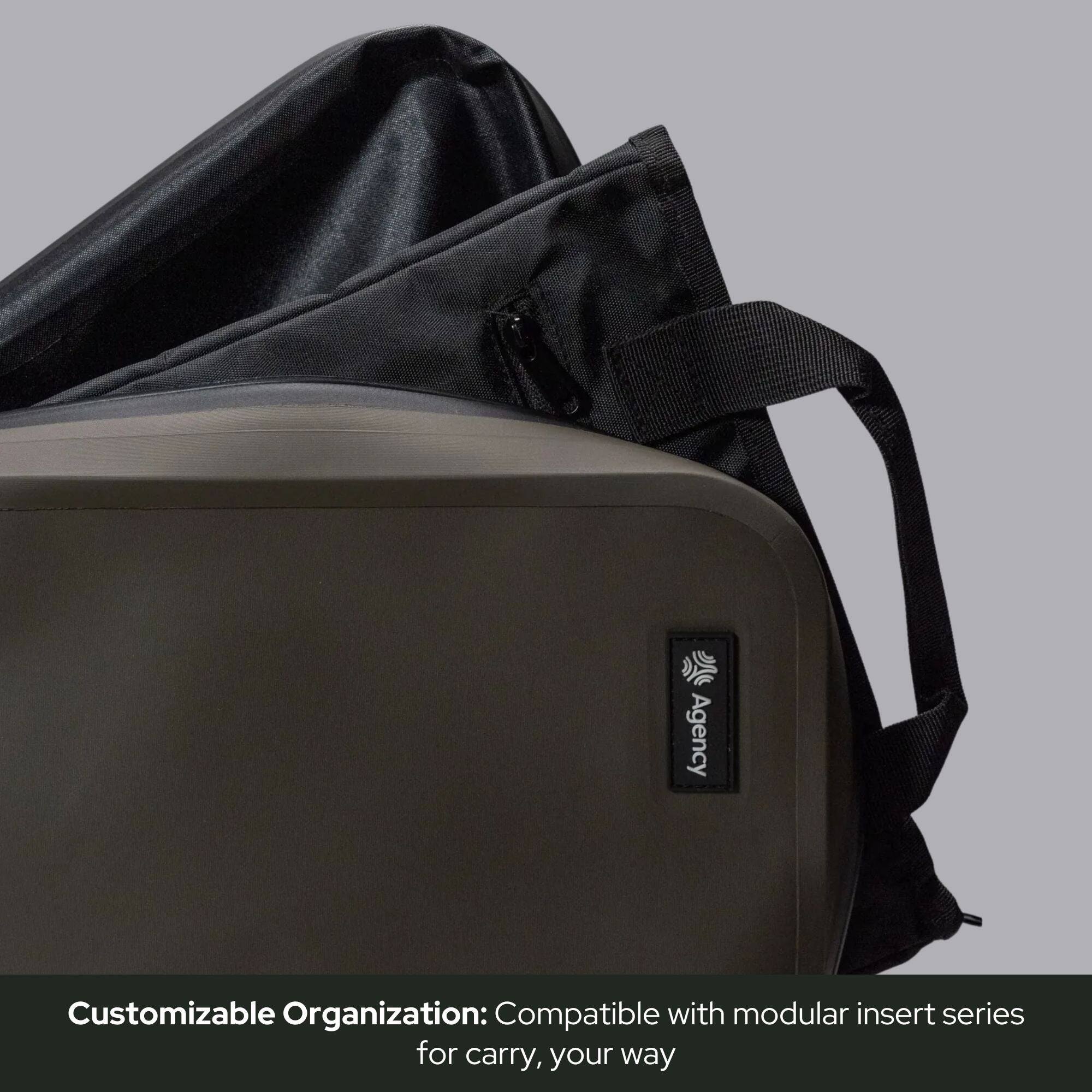 Agency Customizable Organization: Compatible with modular insert series for carry, your way