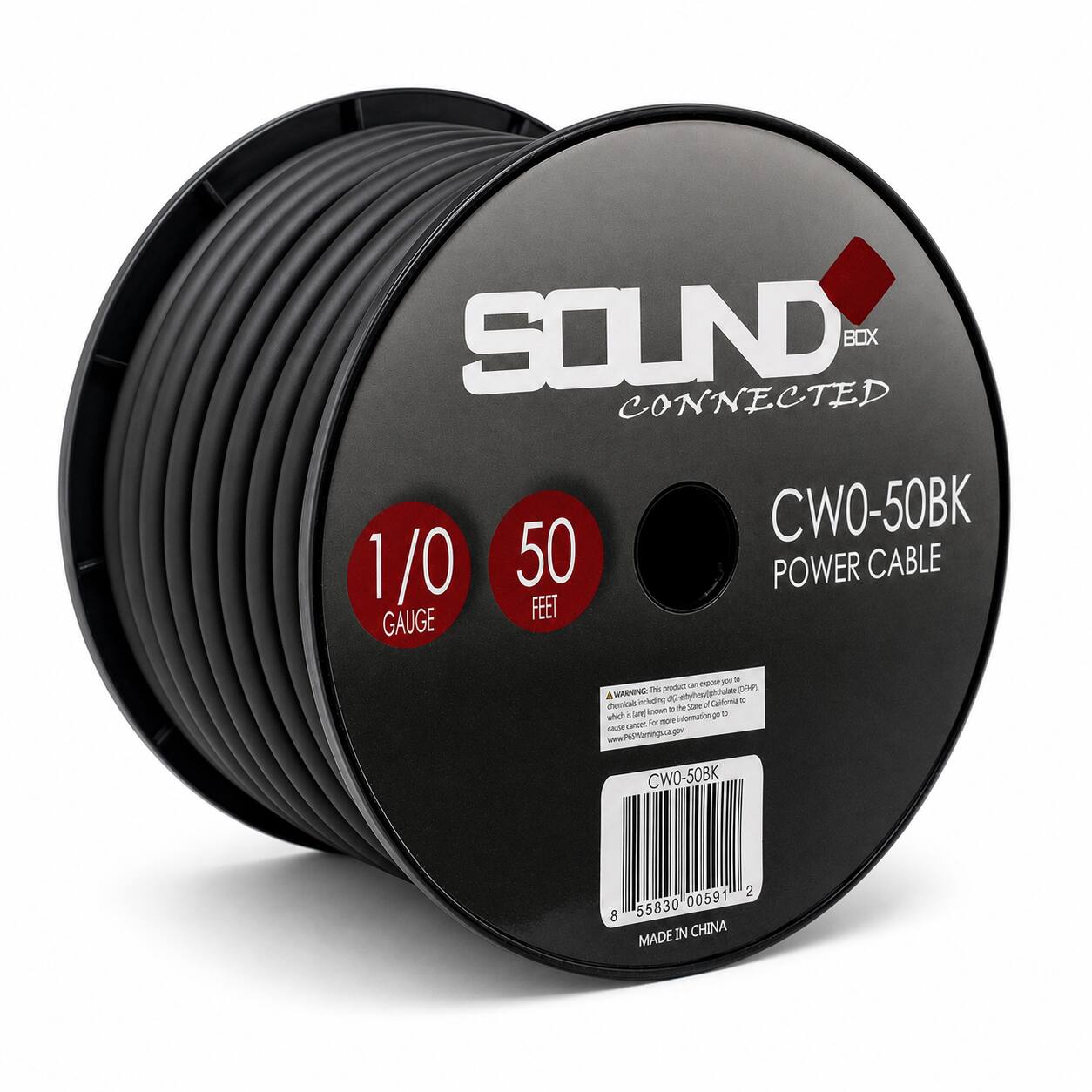 SOUND CONNECTED BOX CWO-50BK 1/0 50 POWER CABLE GAUGE FEET

WARNING: This product can expose you to chemicals including Calorie C, which is known to the State of California to cause cancer. For more information go to www.P65Warnings-ca.gov.

CWO-50BK

2 55830 00591 8

MADE IN CHINA