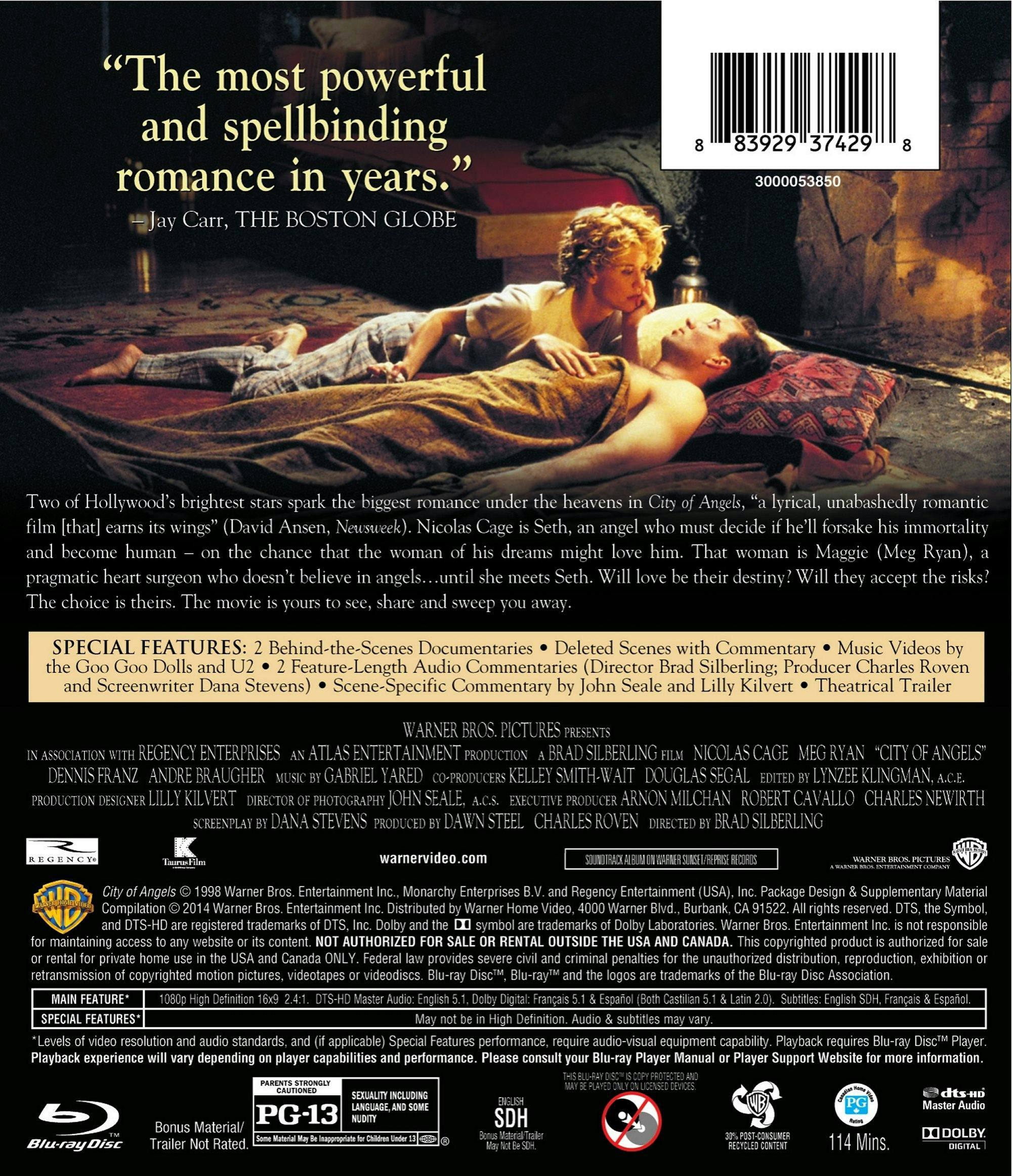 Back. City of Angels [Blu-ray].