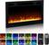 Front. Winado - 30" Electric Fireplace Insert, 1500W Wall-mounted/Built-in Fireplace Heater with WIFI Control, Remote Control, 12 Color - Black.