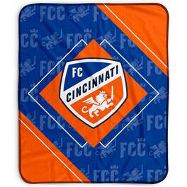 Pegasus - FC Cincinnati 50" x 60" Diamond Logo Fleece Blanket - Multicolor