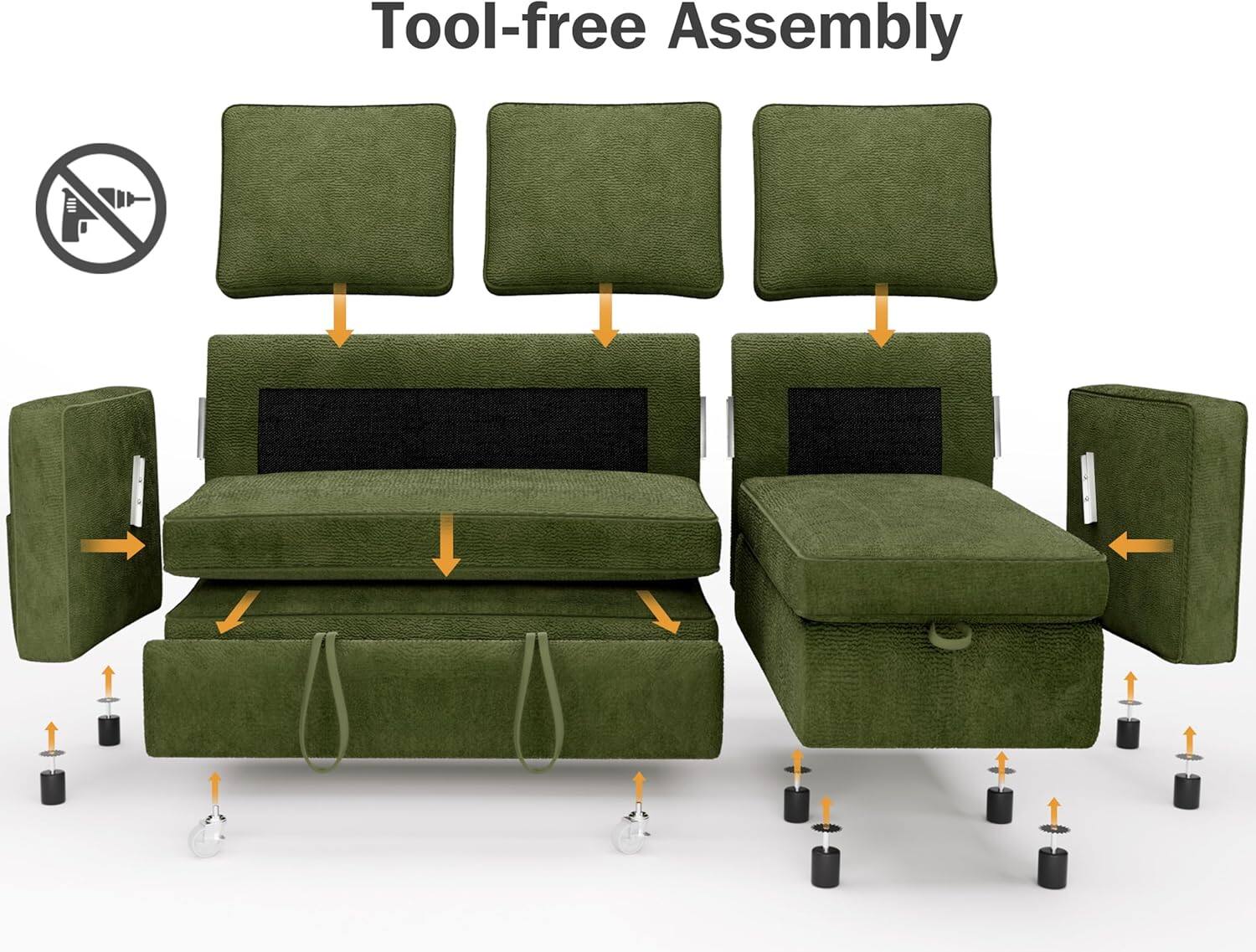 Tool-free Assembly