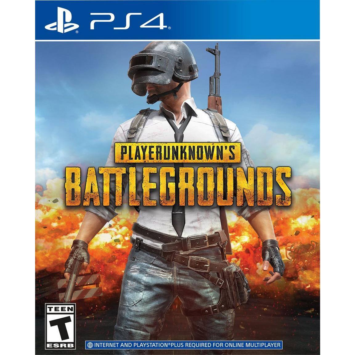PS4 PLAYERUNKNOWN'S BATTLEGROUNDS  
TEEN T ESRB  
INTERNET AND PLAYSTATION®PLUS REQUIRED FOR ONLINE MULTIPLAYER
