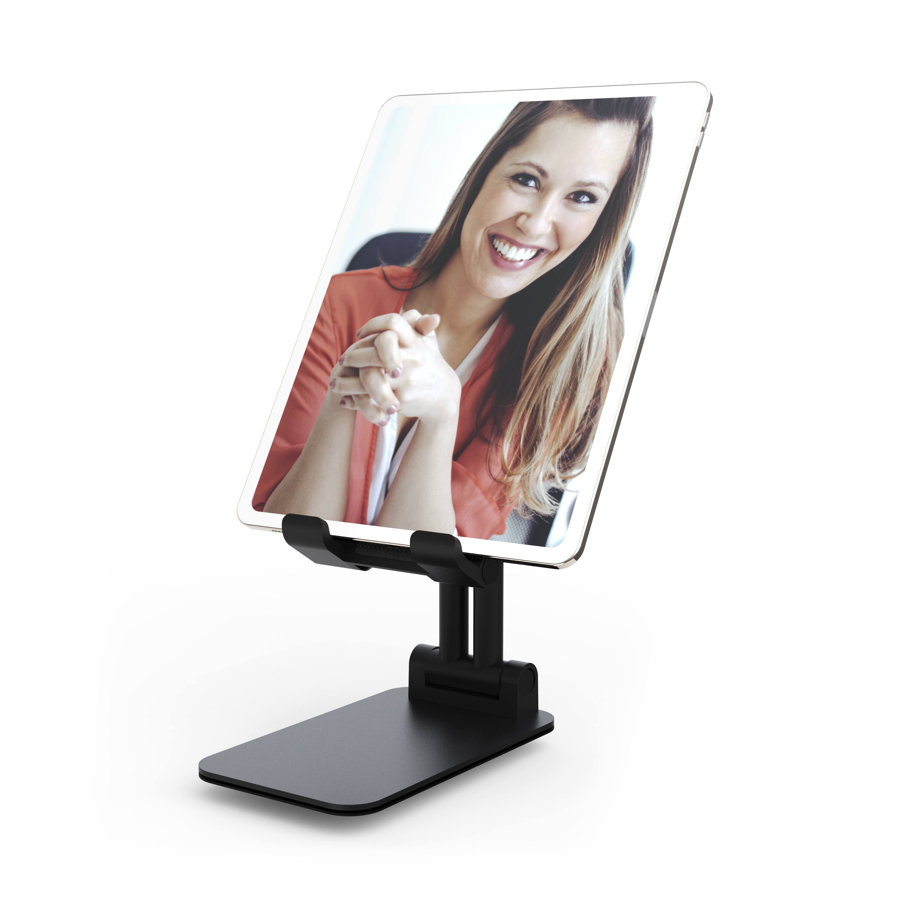 Back. Digipower - DigiPower XL Foldable Stand – Versatile Holder for Tablets & Smartphones up to 13" - Black.