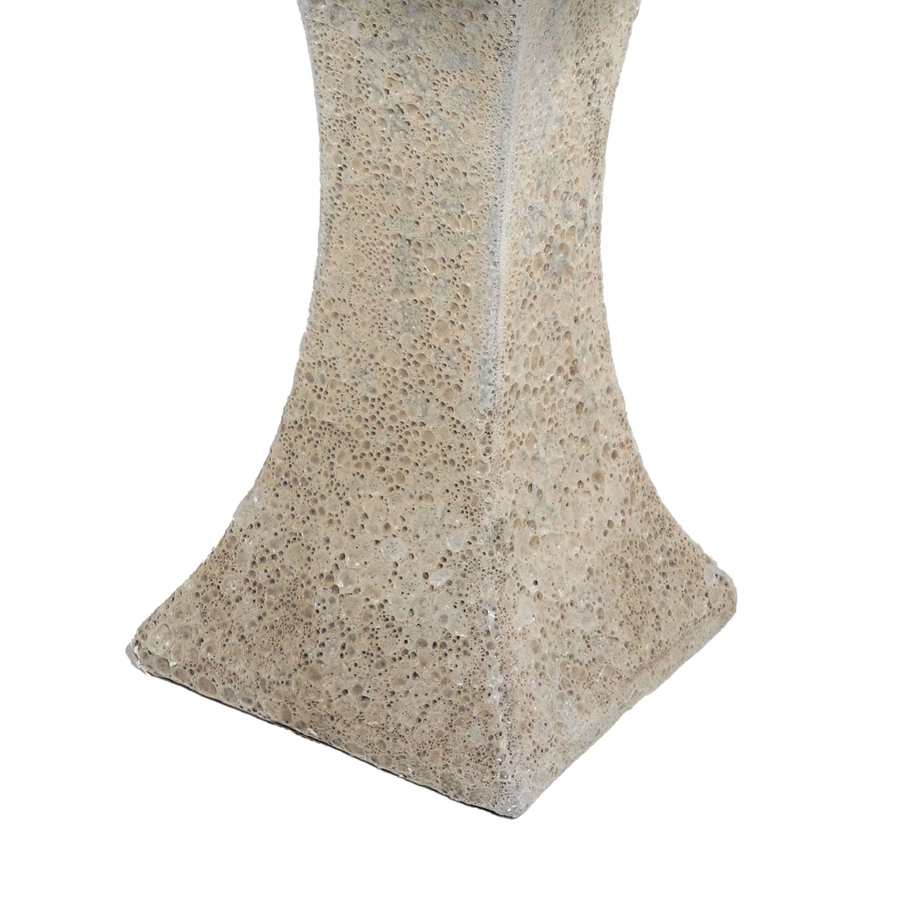 Alt View 10. Sunnydaze - Nantes Lava Finish Bird Bath Distressed Ceramic - White.