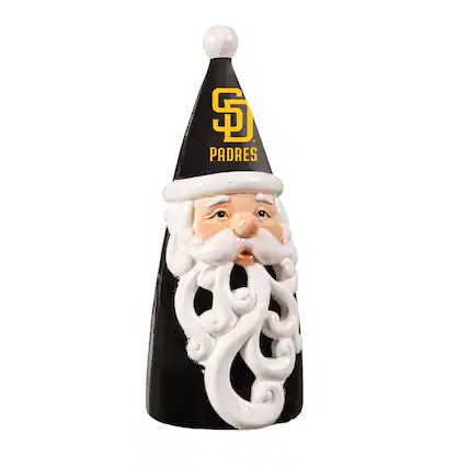Front. Evergreen Enterprises - San Diego Padres 8" LED Santa Statue - Blue.