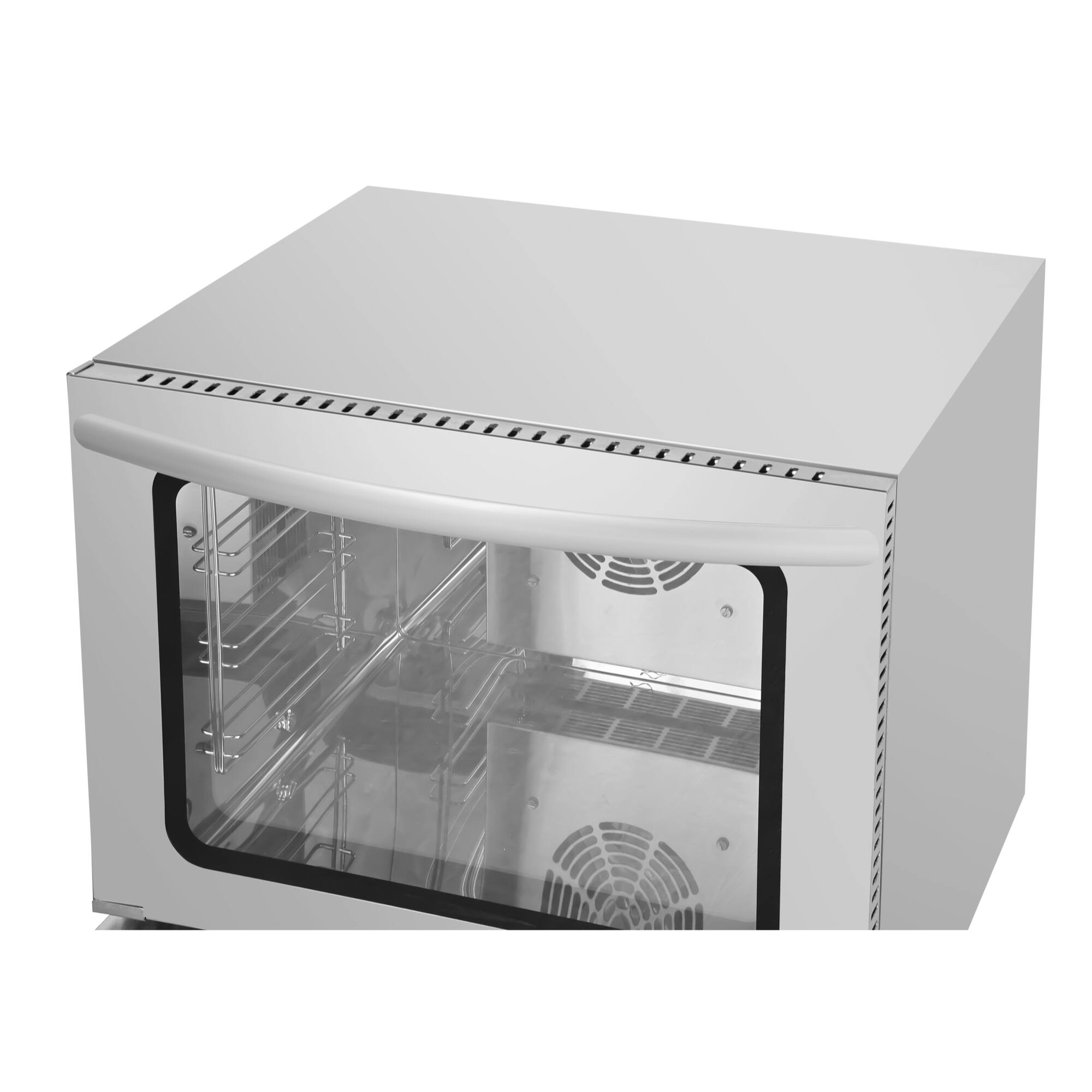 Alt View 9. Koolmore - 23 in. Countertop Convection Oven for Half-Size Pans with 4 Racks and 2800W of Power - 208/240V, 2.3 cu. ft. - Stainless Steel.