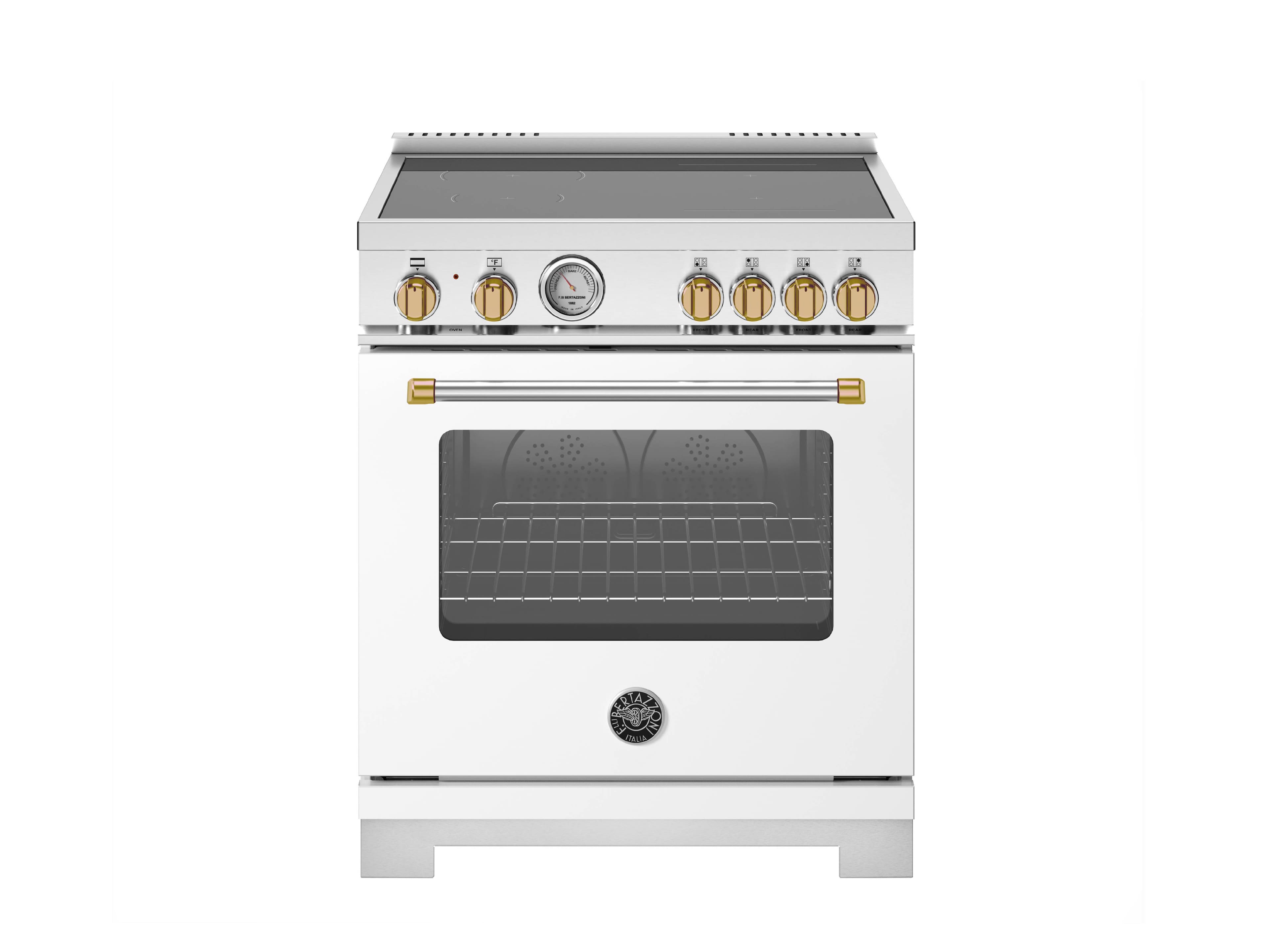 "Bertazzoni - 30"" Master Series Induction Range - Bianco Matt/Gold - White" price history on PriceWatchPro
