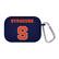 Front. Affinity Bands - Syracuse Orange AirPods Pro Silicone Case Cover - Navy.