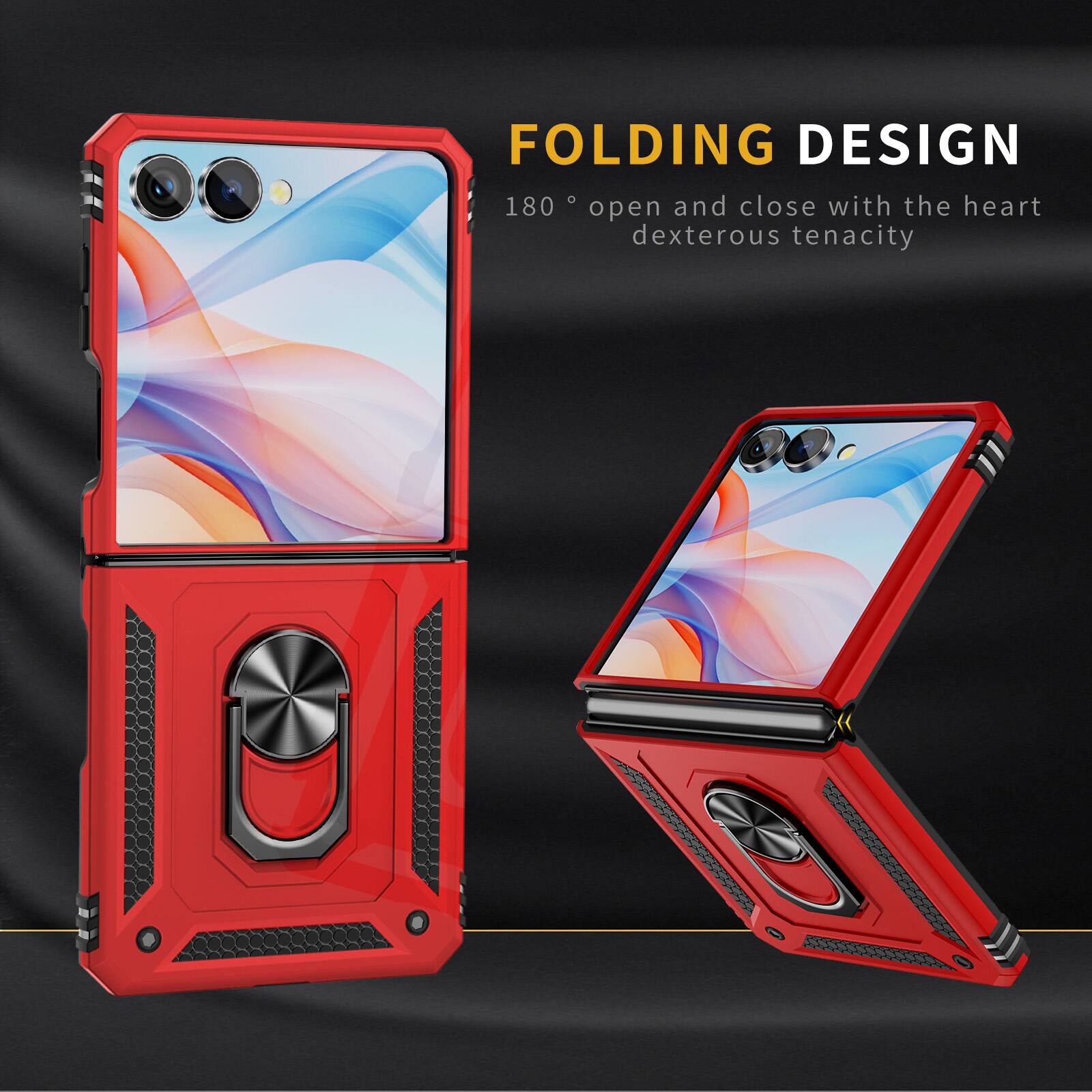 FOLDING DESIGN  
180° open and close with the heart dexterous tenacity