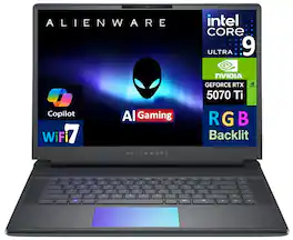 Alienware - 16 Area-51 Gaming Laptop (Ultra 9- 275HX, 32GB, 2TB PCIe SSD, 16.0 (2560x1600), RTX 5070 Ti, Win 11 Home) - Liquid Teal