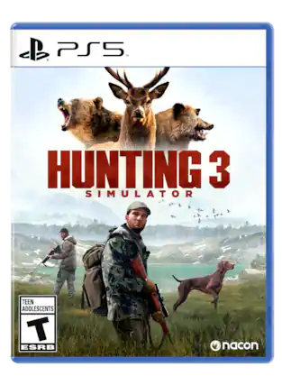 PS5™
HUNTING 3 SIMULATOR
TEEN ADOLESCENTS T ESRB
nacon - T (Teen 13+)