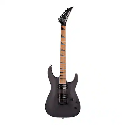 Front. Jackson - Jackson JS Series Dinky Arch Top JS24 DKAM Electric Guitar (Black Stain).