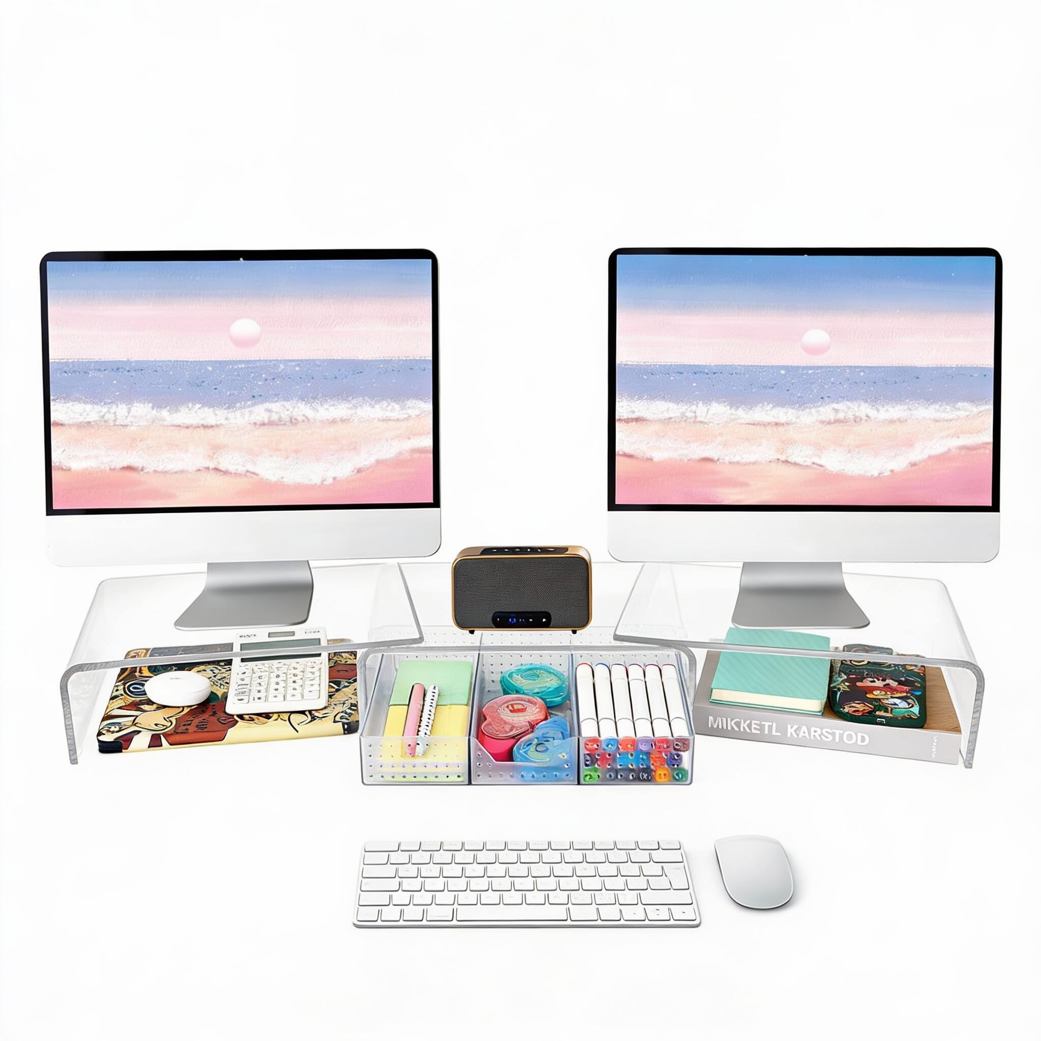 transparent With drawer 43.6"D x 9.6"W x 4.8"H