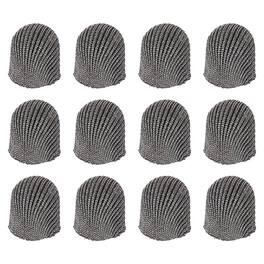 Unique Bargains - 12pcs 6mm Mesh Fiber Replacement Tips for Capacitive Stylus Pen for Tablets Phones - Gray