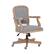 Front. Linon Home Décor - 5-Pointed Star Vinyl Office Chair - Light Gray.
