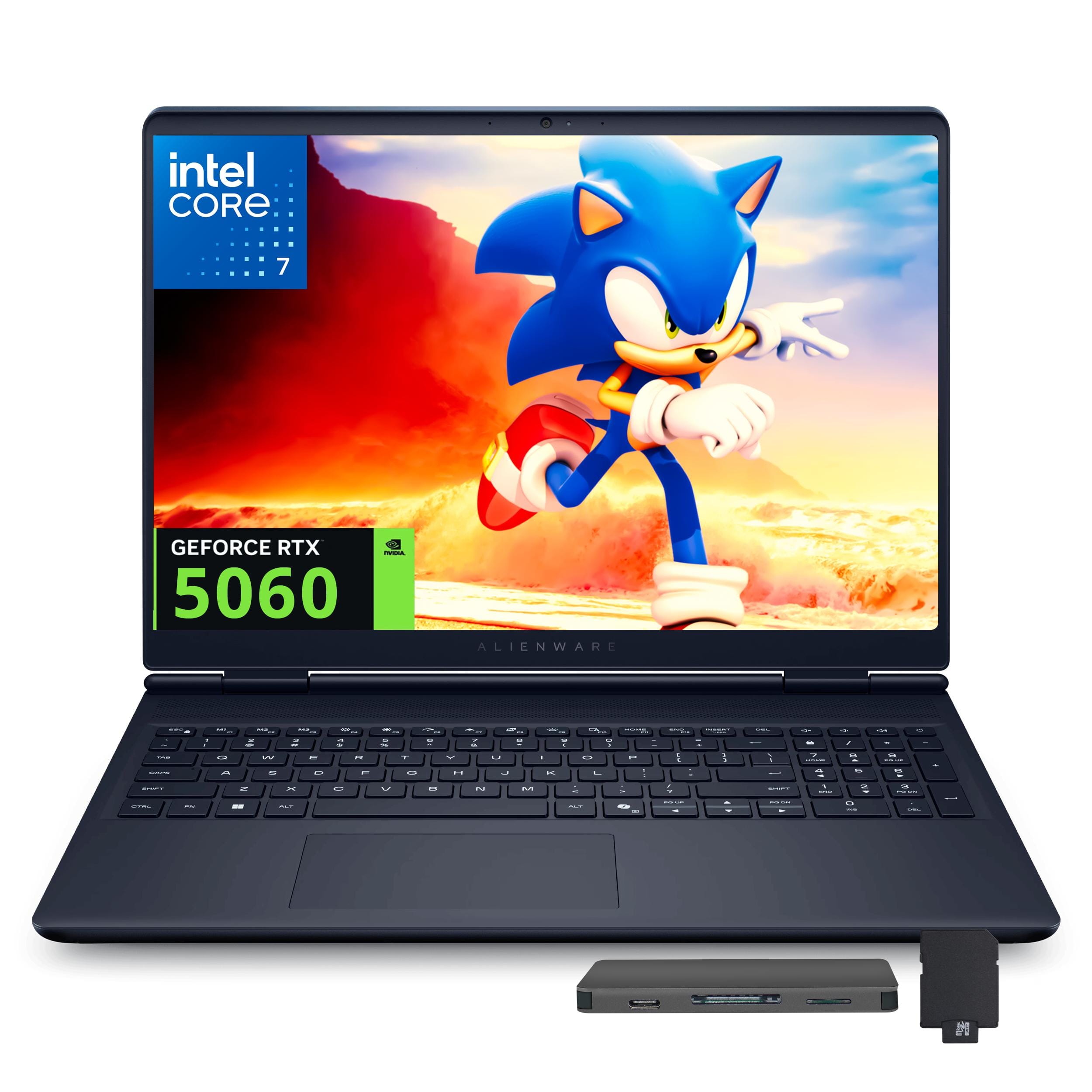 Dell - Alienware 16 16" Gaming Laptop,Intel Core 7 240H,32GB DDR5,2TB SSD+1TB Dock Station,GeForce RTX 5060,Win 11 - Blue