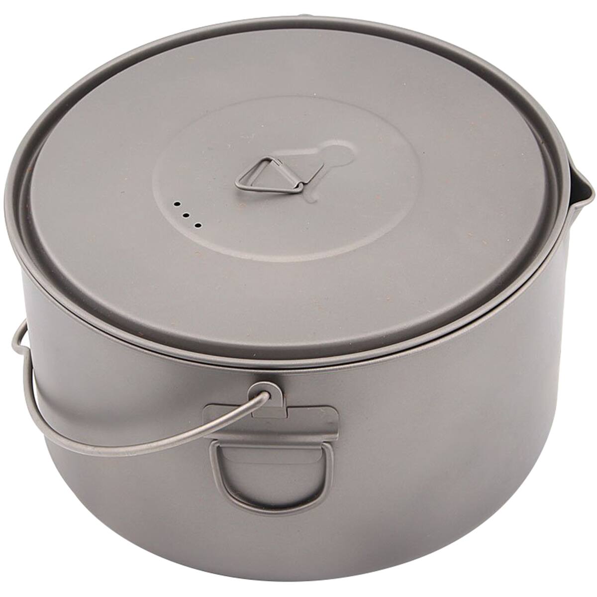 Alt View 1. TOAKS - TOAKS Titanium 2000ml Outdoor Camping Cook Pot with Bail Handle POT-2000-BH - Silver.