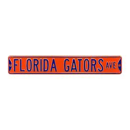 Authentic Street Signs - Florida Gators 6" x 36" College Ave Street Sign - Orange