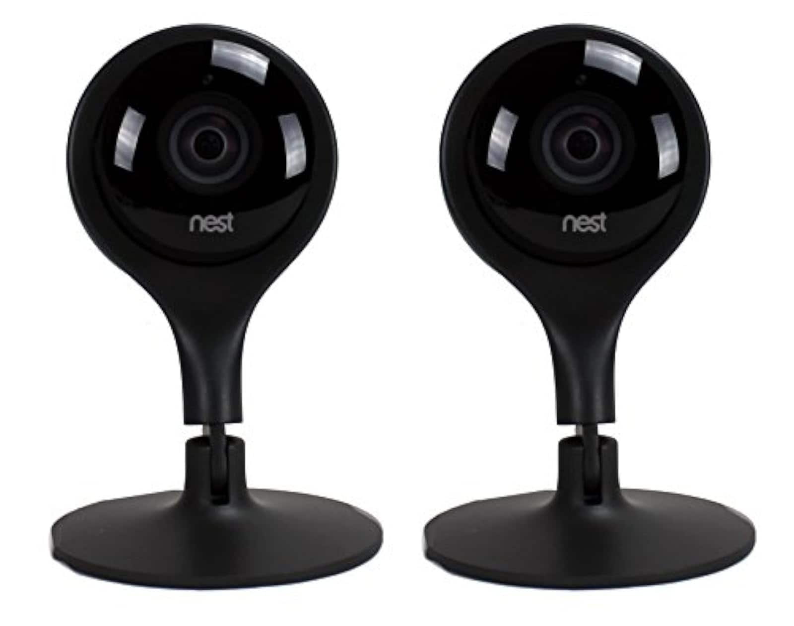 Refurbished Excellent - Lot Of 2 Nest Cam Wi-Fi Wireless HD Monitoring Surveillance Camera Pair
