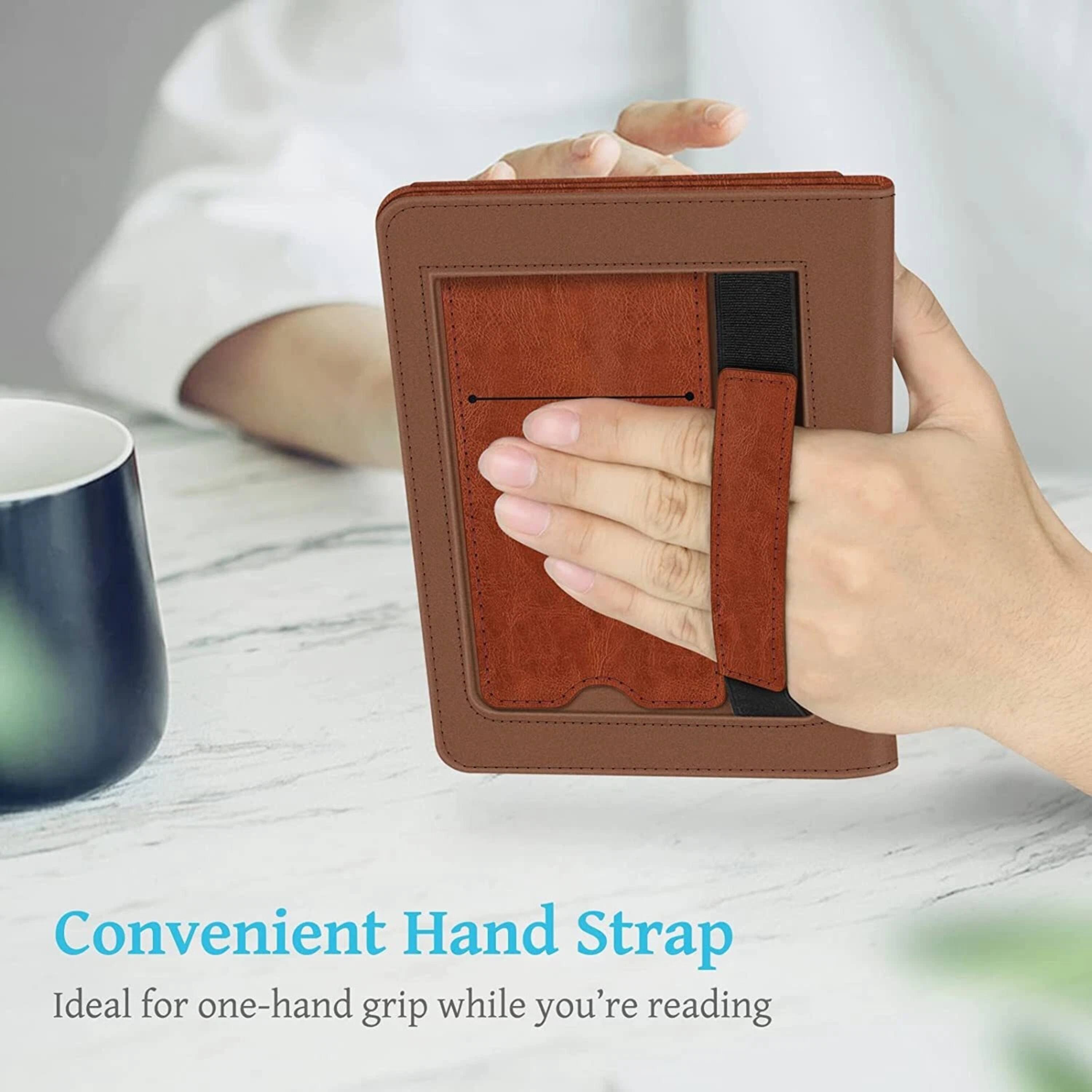 Convenient Hand Strap  
Ideal for one-hand grip while you're reading
