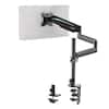 Front. Eureka Ergonomic - Adjustable Gas Spring Single Monitor Desk Mount for Screens 13"-32" - Black.
