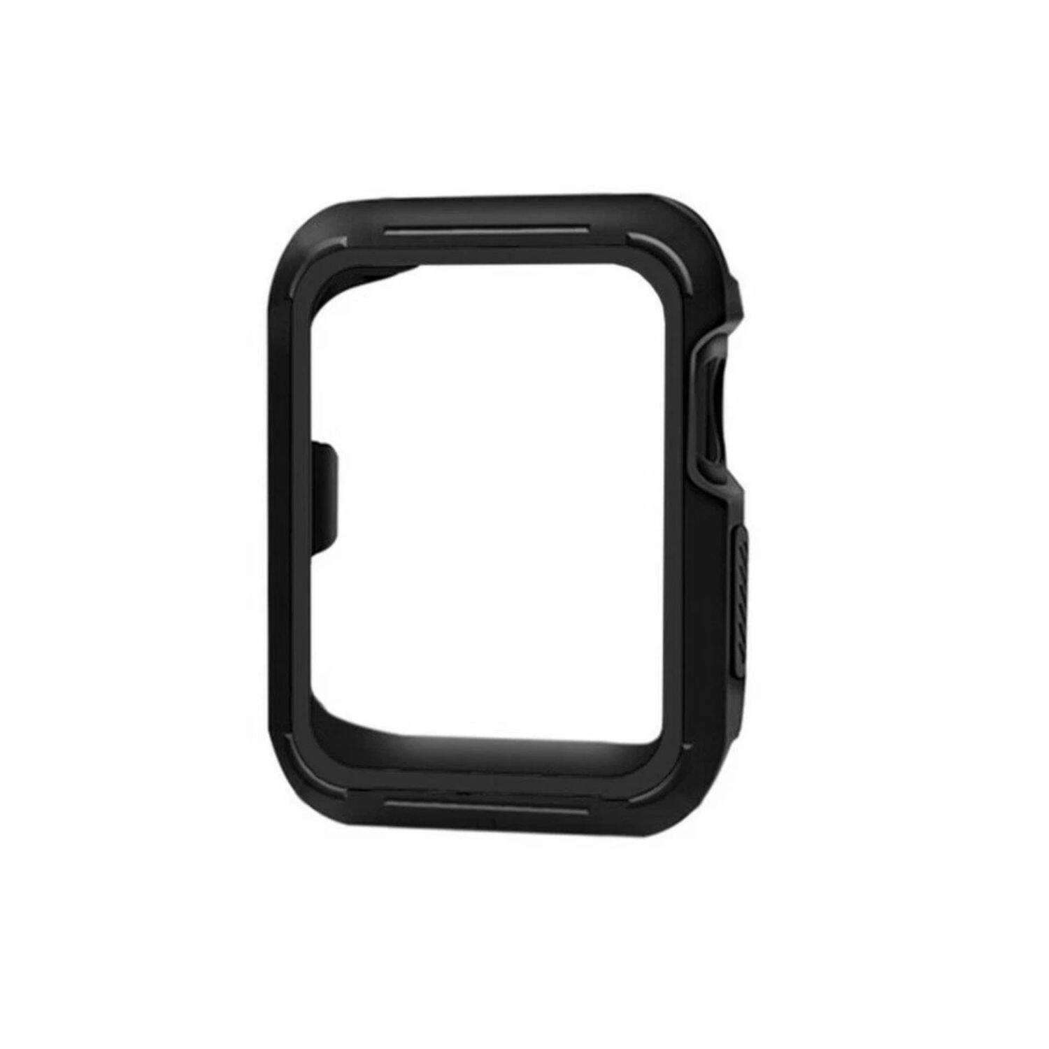 Stock Preferred - TPU Screen Protector Cover Case , Slim & Shockproof 38mm for Apple Watch Series 1/2/3 - Black