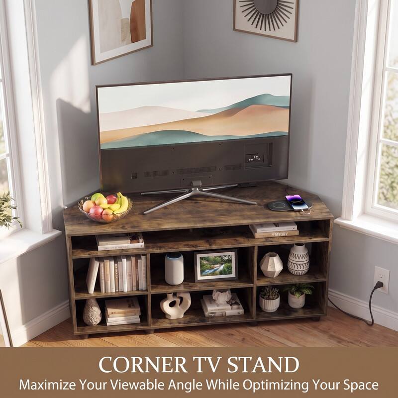 CORNER TV STAND  
Maximize Your Viewable Angle While Optimizing Your Space