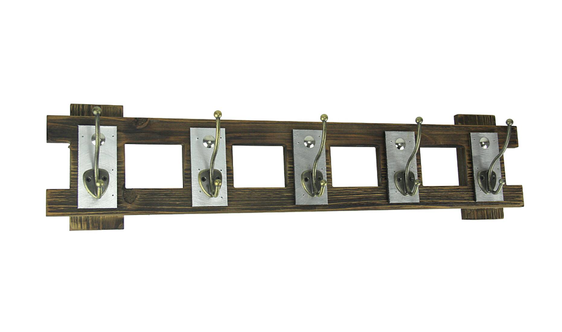 Front. Premier Home Imports - Rustic Contemporary Cutout Wood Hat Hook Wood Wall Hanging - Grey.