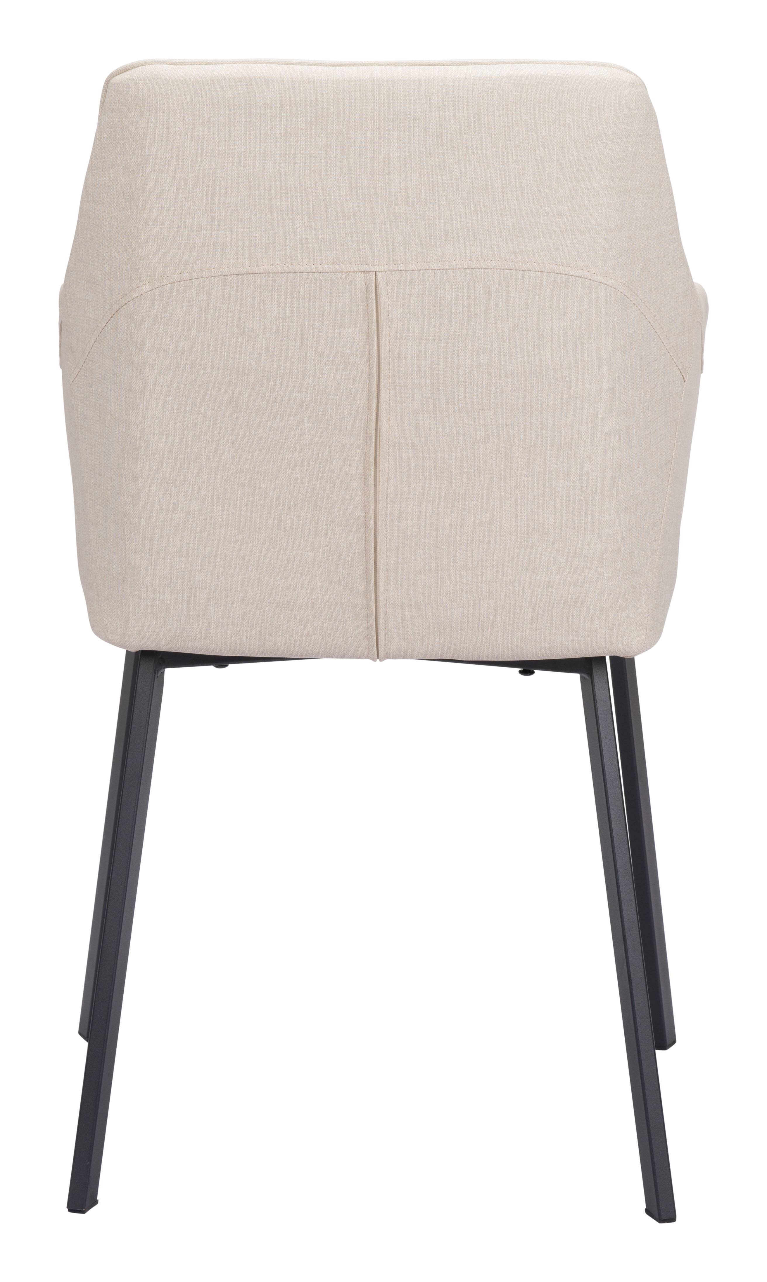 Alt View 2. Hivvago - Adage Dining Chair (Set of 2) Beige - Beige.