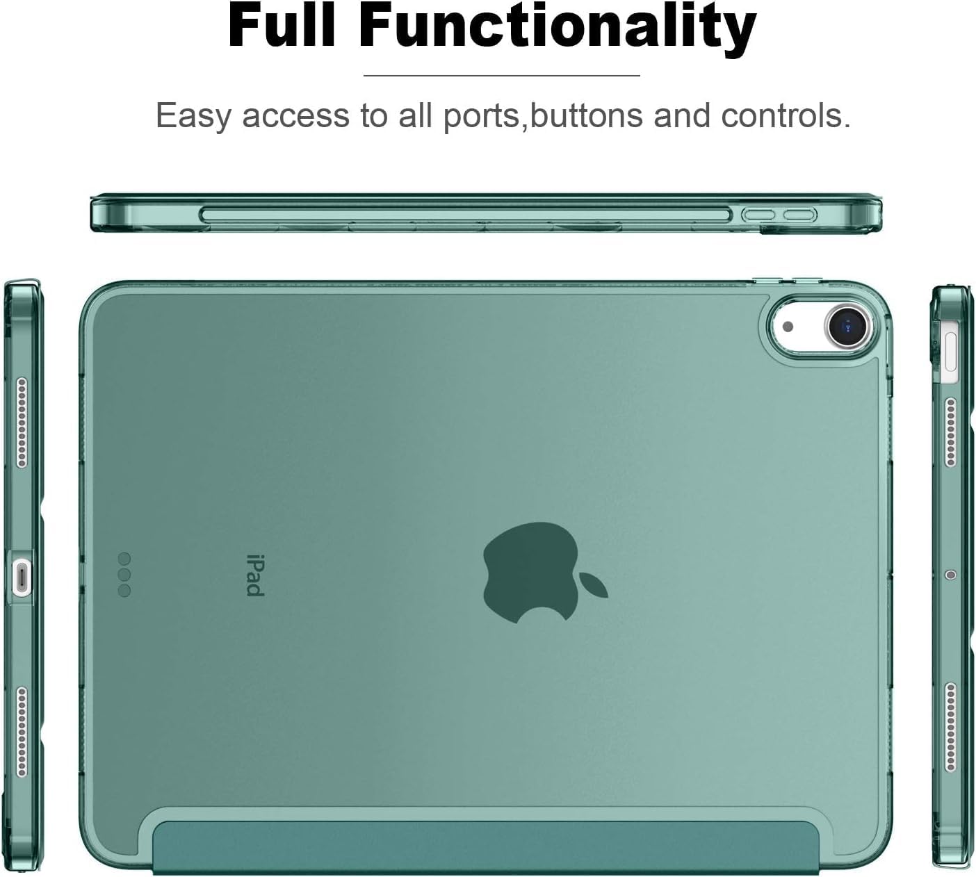 Full Functionality  
Easy access to all ports, buttons and controls.  
iPad