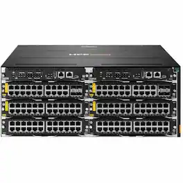 HP - Aruba CX 5420 Switch Chassis - Manageable - 10 Gigabit Ethernet - 10GBase-LRM - 3 Layer Supported - Modular - 1600 W - Black