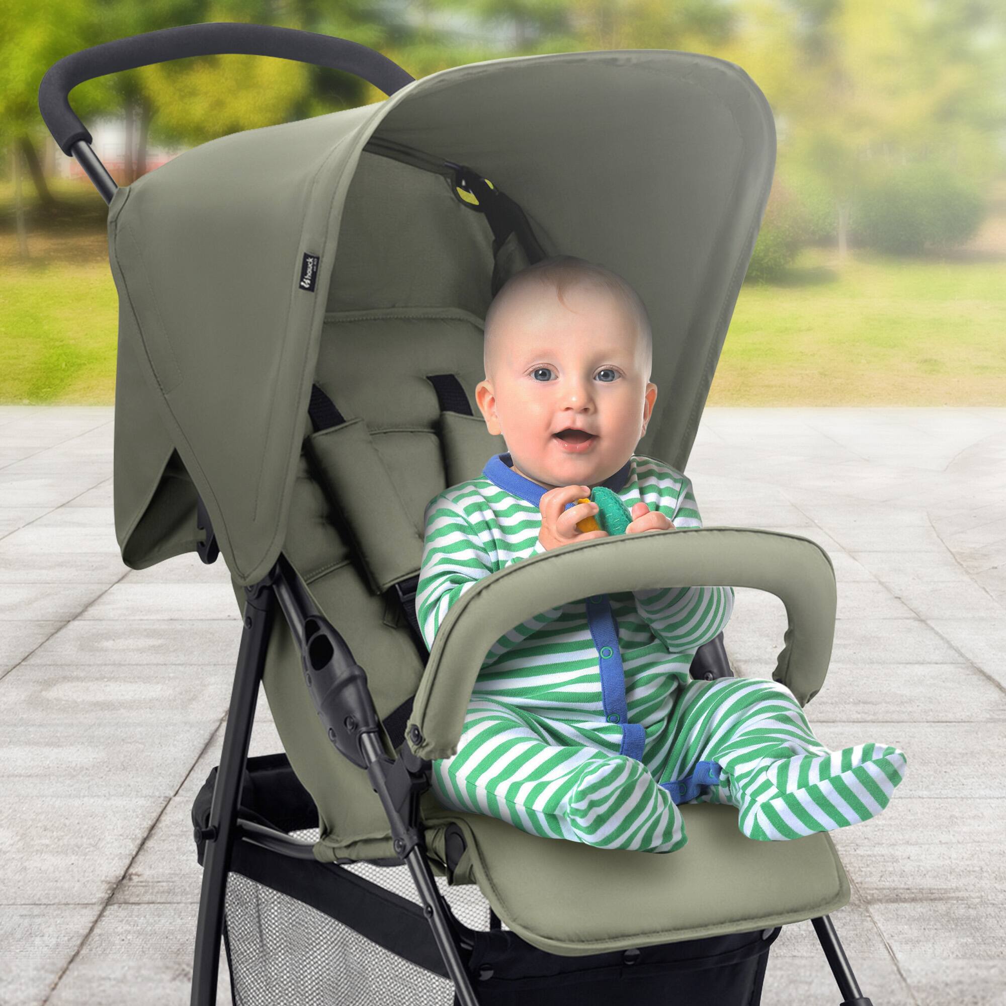 Alt View 4. hauck - hauck Sport T13 Lightweight Compact Foldable Stroller Push Chair, Dark Olive.