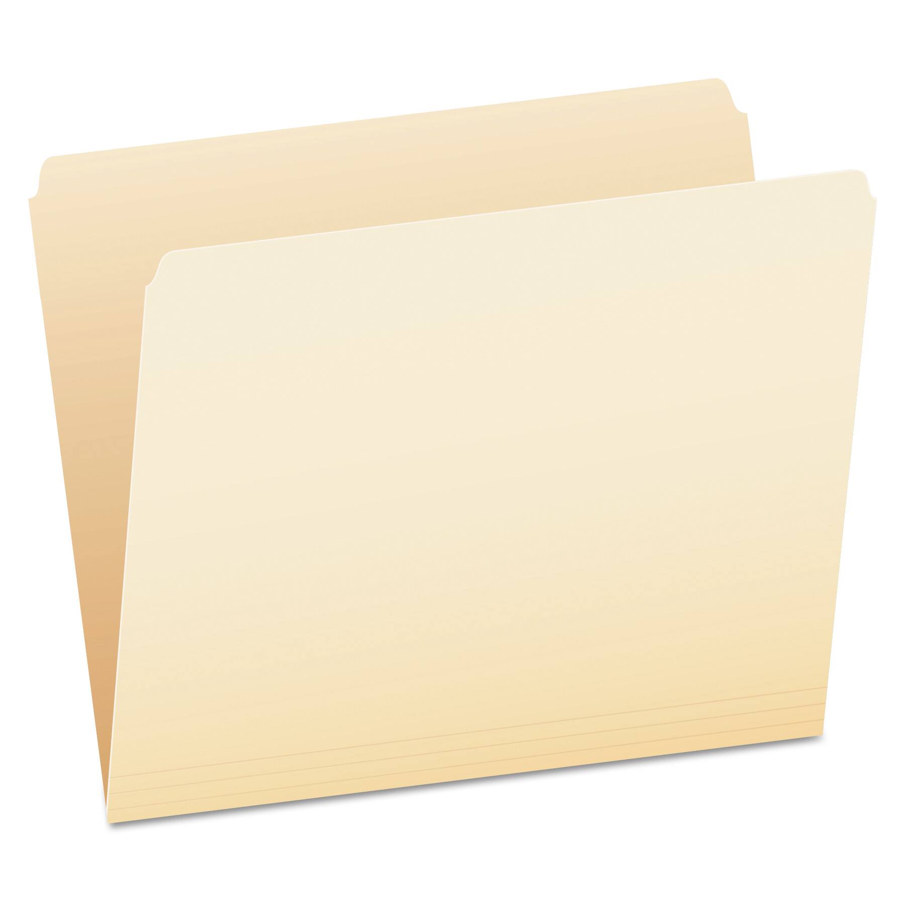 Front. Tops Business Forms - Manila File Folders, Straight Tabs, Letter Size, 0.75" Expansion, Manila, 100/Box.
