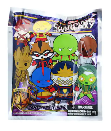 MARVEL GUARDIANS OF THE GALAXY
COLLECTORS KEYRING
CONTAINS ONE COLLECTORS KEYRING
WARNING: CHOKING HAZARD—Small parts. Not for children under 3 years.