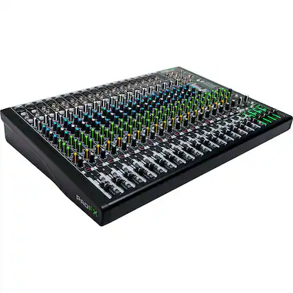 Front. Mackie - Mackie ProFX22v3 Sound Reinforcement Mixer Kit with Carrying Bag and Dust Cover.