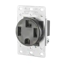 Leviton - 30 amps 125/250 V Duplex Outlet 14-30R 1 pk - Black