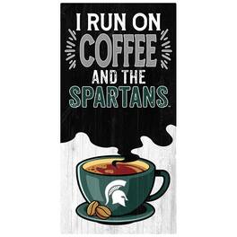 Fan Creations - Michigan State Spartans 6" x 12" Coffee Wall Art - Multicolor