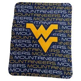 Logo Brands - West Virginia Mountaineers 50'' x 60'' Classic Repeat Fleece Blanket - Multicolor