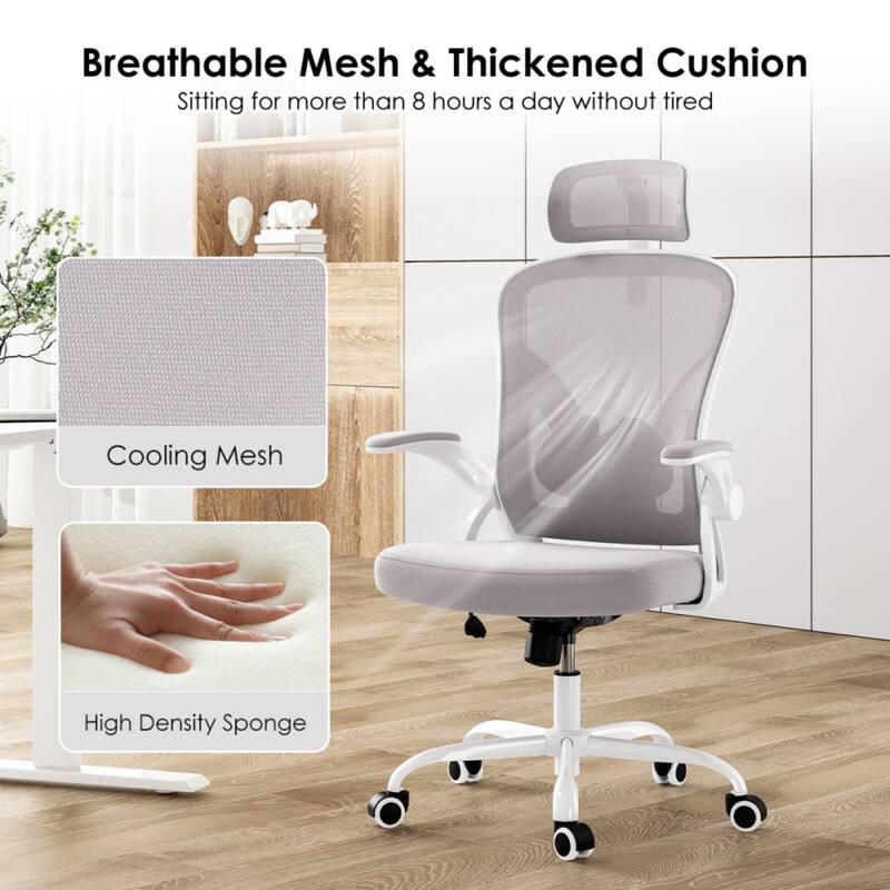 Breathable Mesh & Thickened Cushion  
Sitting for more than 8 hours a day without tired  

Cooling Mesh  
High Density Sponge