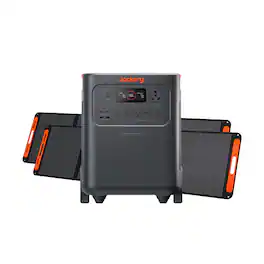Jackery - HP3600AC Plus Portable Power Station (3576Wh) with Two 200W Solar Panels for Outdoor Use and Essential Home Backup (3576 Wh Capacity) - Black
